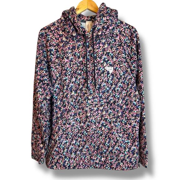 Gola x Anthropologie Hooded Sweatshirt Top Pullover Floral Printed Small - Picture 2 of 10